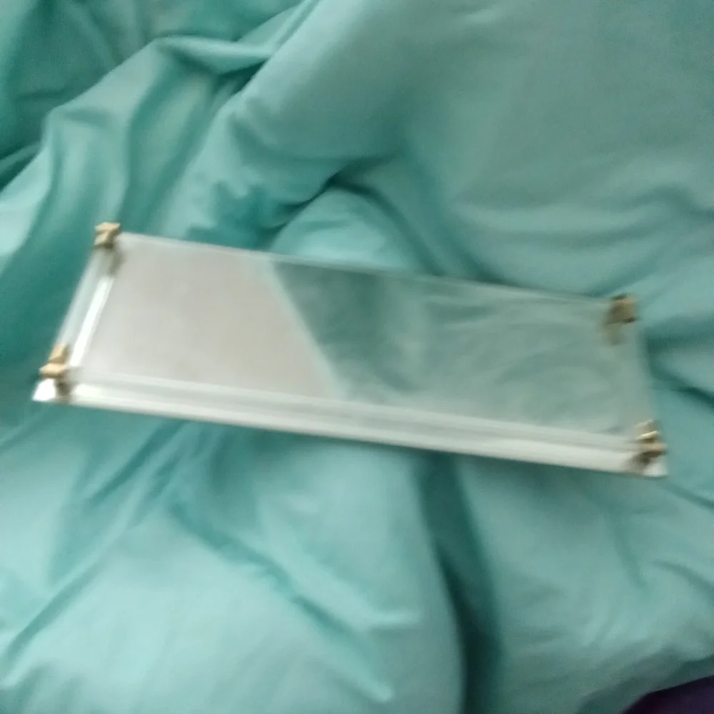 Mirrored vanity tray